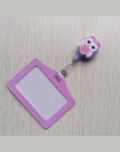 Handlu zagranicznego sprzedaży Cute cartoon chowany odznaka kołowrotek z poziome stylu PU ID wizytówka posiadacza karty identyfi
