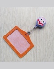 Handlu zagranicznego sprzedaży Cute cartoon chowany odznaka kołowrotek z poziome stylu PU ID wizytówka posiadacza karty identyfi