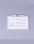 1 sztuk Cartoon zwierząt chowany odznaka Reel Student pielęgniarka typu poziomego wystawa ID nazwa karty uchwyt na materiały biu
