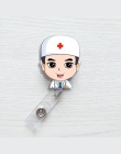 1 sztuk śliczne chowany odznaka Reel Cartoon Student pielęgniarka wystawa ID nazwa karty posiadacza plakietki materiały biurowe