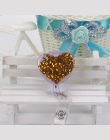 Żywicy piękny serce Shell projekt Nurse chowany odznaka bębnowy wyciągnąć ID karty 3D odznaka uchwyt zaczep na pasek szpital biu