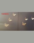 Nowy 12 sztuk 3D Hollow naklejki ścienne motyl lodówka do dekoracji wnętrz Mariposas Decorativas dekoracje ścienne Mariposas Dec