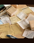 Retro sprawdzić listę dzień/tydzień/miesięczny plan czas Planner drewniane zestaw gumowych stempli DIY Scrapbooking karty dekora
