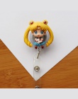 Sailor Moon Cartoon chowany odznaka Reel wysokiej jakości silikonowe Student pielęgniarka Exihibiton ID nazwa karty uchwyt na bi