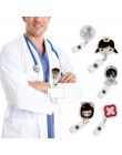 21 style Cute Cartoon Mini chowany odznaka Reel pielęgniarka na szyję smycze ID nazwa karty uchwyt klip Student pielęgniarka odz