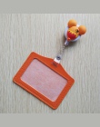 1 sztuk Mini cukierkowe kolory cartoon chowany odznaka kołowrotek z poziome stylu PU ID wizytówka posiadacza karty identyfikacyj