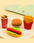 Żywności gumka do modelowania Cola Hamburg gumka do mazania kreatywny kawaii papiernicze artykuły szkolne papelaria prezent dla 