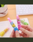 2 sztuki/sztukę Cute Animal szminka gumka Kawaii owoce ołówek z gumką dla dzieci koreański biurowe Canetas biurowe szkoła Suppli