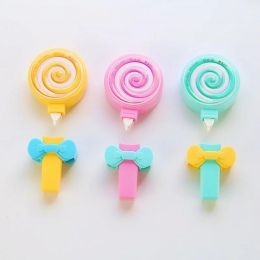 Kawaii śliczne cukierki Lollipop korekta taśmy gumki korektor szkolne materiały biurowe szkolne materiały papiernicze dla dzieci