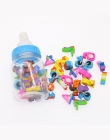 1 butelka (20-22 kapsułki) kreatywny śliczne butelka cyfrowy kształt gumka Mini Kawaii ołówek z gumką dziecko szkolne materiały 