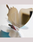 12 sztuk/zestaw nowy przyjeżdża lustro Sliver 3D motyl naklejki ścienne dekoracja na przyjęcie ślubne dekoracje do domu DIY