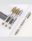 Nowy kreatywny piśmienne Metal kolor craft pen złoty i srebrny marker z farbą 1.5mm kredki pióra
