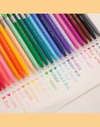 Wody-kolor długopis żelowy zestaw 12 24 36 kolor wody mikronów długopisy pisanie rysunek szkic biurowe artykuły biurowe materiał