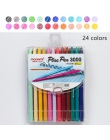 Wody-kolor długopis żelowy zestaw 12 24 36 kolor wody mikronów długopisy pisanie rysunek szkic biurowe artykuły biurowe materiał