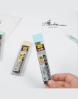 100 sztuk/pudło mechaniczny wkład do ołówka grafitowy ołów 2B 0.5mm 0.7mm przezroczyste automatyczne ołówki szkolne materiały pa