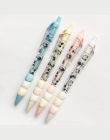 3X humoru Kawaii Panda kremowy naciśnij automatyczny ołówek pisanie szkolne materiały biurowe szkolne materiały papiernicze 0.5m