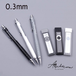 3 sztuk/partia 0.3mm mechaniczny ołówek prosty świeży automatyczny zestaw kredek For przybory szkolne koreański Kawaii biurowe