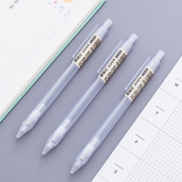 0.5mm/0.7mm prosty przezroczysty plastikowy ołówek mechaniczny automatyczny długopis dla Kid szkolne materiały biurowe