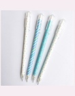 2 sztuk/partia kolorowe kropki pasek plastikowy ołówek mechaniczny automatyczny długopis dla Kid szkolne materiały biurowe Escol