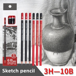 Ołówek do szkicowania HB 2B 3B 4B 5B 6B 8B 10B 2 H 3 H przejść, ołówek biuro szkoła nauka ołówek