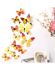 12 sztuk/partia 3D pcv naklejki ścienne magnesy w kształcie motyli DIY magnesy na lodówkę plakat dekoracyjny do domu dla dzieci 