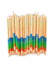 10 sztuk/partia DIY śliczne Kawaii drewniane kolorowe ołówek drewna Rainbow kolor ołówek dla Kid szkoła Graffiti rysunek malarst