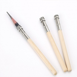 5 sztuk ołówek Extender regulowany drewniane uchwyt Lengthener malowanie narzędzie do rysowania