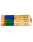 10 sztuk DIY śliczne Kawaii drewniane kolorowe ołówek drewna Rainbow kolor ołówek dla Kid szkoła Graffiti rysunek malarstwo