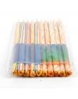 10 sztuk DIY śliczne Kawaii drewniane kolorowe ołówek drewna Rainbow kolor ołówek dla Kid szkoła Graffiti rysunek malarstwo