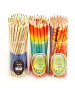 5-10 sztuk śliczne Rainbow ołówek kreatywny 4 kolory w 1 ołówek trójkąt drewniane kredki malarstwo Pen szkoła akcesoria papierni