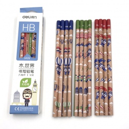 Deli 12 sztuk/pudło sześciokątne HB standardowe ołówki żołnierz szkic rysunek ołówki zestaw HB nietoksyczny ołówki do szkoły stu