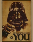 Mieszane zamówienie w stylu Vintage klasyczny film Star Wars Darth Vader ewangelii według łukasza Jedi plakat Cafe Bar Home Deco