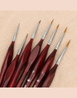 7 sztuk pędzel zestaw profesjonalny włosy Sable paznokcie artystyczne malarstwo rysunek szczotki pędzel artystyczny do malowania