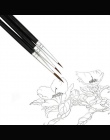 EZONE czarna farba pędzel pędzel grzywny ręcznie malowane cienki hak linii pióro nylonowa szczotka do włosów dla Watercoolor obr