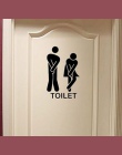 Wysokiej jakości naklejki ścienne wymienny ładny mężczyzna kobieta toaleta drzwi toaleta WC naklejki rodzina DIY wystrój 13*22 c