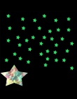 100 sztuk 3D Luminous gwiazda naklejki ścienne dla dzieci sypialnia fluorescencyjny blask w ciemności gwiazdy naklejki ścienne s