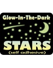 2 zestaw 103 sztuk Star naklejki ścienne Glow In The Dark Star naklejki ścienne 103 sztuk gwiazda księżyc Luminous dzieci tapeta