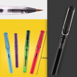 Wody miękki pisak z pędzelkiem 21 kolorów kartridż do drukarki do ponownego napełnienia akwarela długopis dla dzieci pióro do ka