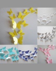 12 sztuk/partia PVC 3D DIY motyl naklejki ścienne plakat dekoracyjny do domu do kuchni łazienka klej do naklejki ścienne dekorac
