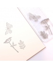 W stylu vintage motyl kwiat przezroczysty silikon przezroczysty pieczęć do scrapbooking wyroby dekoracyjne DIY miękka pieczątka 
