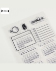 1 pc kalendarz czas przezroczyste silikonowe znaczki, dzieci diy Handmade księga gości zdjęcie ozdoba do albumu narzędzia dla dz