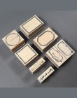 XINAHER rocznika klasyczny etykiety znaczek DIY drewniane i gumowe stemple do scrapbookingu piśmienne scrapbooking standardowe p