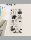 Vintage spinacz do papieru przezroczysty silikon wyczyść pieczęć do scrapbookingu wyroby dekoracyjne DIY pieczątka dzieci piśmie