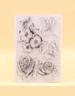 KLJUYP kwiaty wyczyść znaczki papier do notatnika rzemiosła wyczyść pieczęć scrapbooking