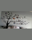 Darmowa wysyłka: duży 200*250 Cm/79 * 99in czarny 3D drzewo ze zdjęciami DIY naklejki ścienne pcv/rodzinny klejąca naklejki ście