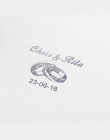 Niestandardowe pieczęć wesele samotuszująca pieczątka na zaproszenie adres koperta prostokąt 31x41mm spersonalizowane pieczęć