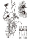 Kwiat przezroczysty przezroczysty pieczęć silikonowa/uszczelnienie do DIY scrapbooking/album fotograficzny dekoracyjne jasne pie
