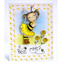 Pszczoła moja mała dziewczynka przezroczysty znaczek wyczyść znaczki dla DIY Album Scrapbooking papier karty Making dekoracyjne 