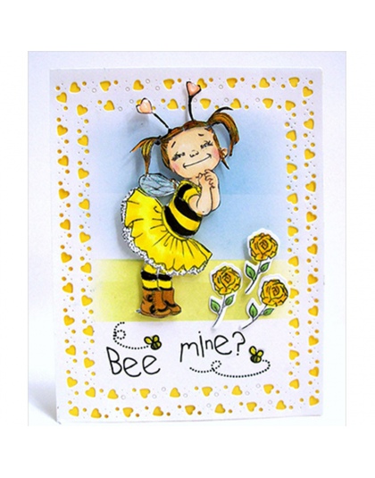 Pszczoła moja mała dziewczynka przezroczysty znaczek wyczyść znaczki dla DIY Album Scrapbooking papier karty Making dekoracyjne 