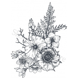 Retro kwiat przezroczysty przezroczysty pieczęć silikonowa/uszczelnienie do DIY scrapbooking/album fotograficzny dekoracyjne jas
